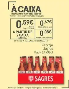 Recheio Sagres - cerveja promoção