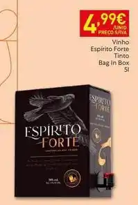 Recheio Vino espirito forte tinto bag in box promoção