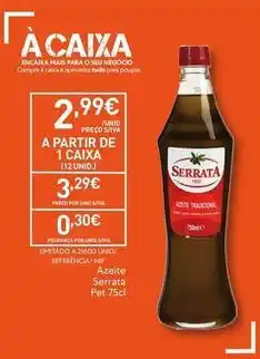 Recheio Serrata - azeite promoção
