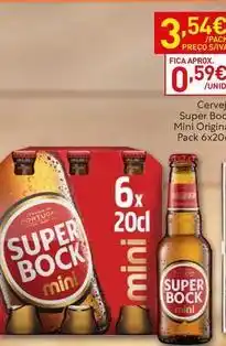 Recheio Super bock - cerveja mini promoção