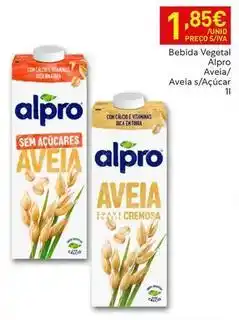Recheio Alpro - bebida vegetal aveia/aveia/suvilar promoção