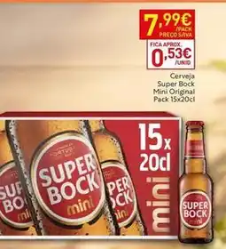Recheio Mini - cerveja super bock original promoção