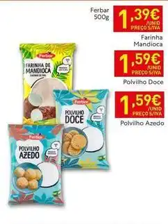 Recheio Ferbar - farinha promoção