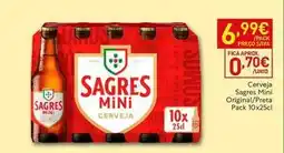Recheio Sagres - cerveja mini original/preca promoção