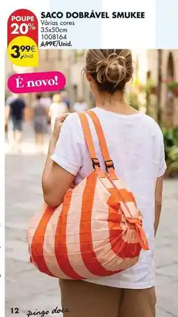 Pingo Doce Smukee - saco dobrável promoção