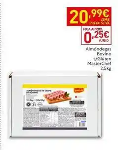 Recheio Masterchef - almôndegas bovino s/gulten promoção