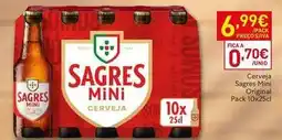 Recheio Sagres mini - cerveja original promoção