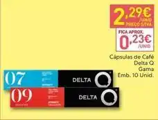 Recheio Delta q - cápsulas de café promoção