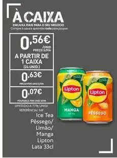 Recheio Lipton - ice tea pêssego/limao/manga promoção