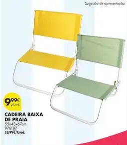 Pingo Doce Cadeira baixa de praia promoção