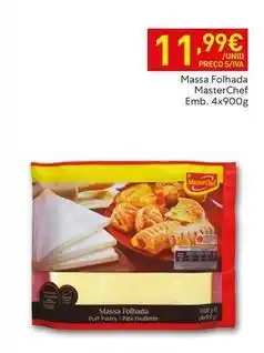 Recheio Masterchef - massa folhada emb. 4x900g promoção