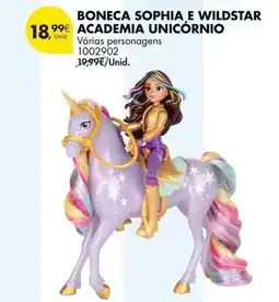 Pingo Doce Boneca sophia e wildstar academia unicórnio promoção