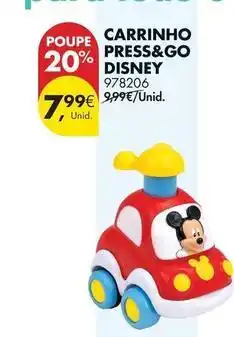 Pingo Doce Disney - carrinho press&go promoção