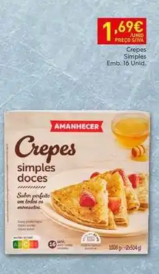 Recheio Amanhecer - crepes simples promoção