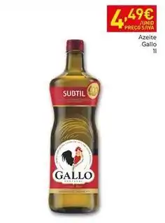 Recheio Gallo - azeite promoção