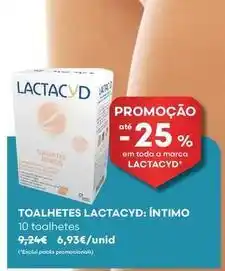 Auchan Lactacyd - toalhetes intimo promoção