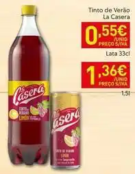 Recheio La casera - tinto de verão promoção
