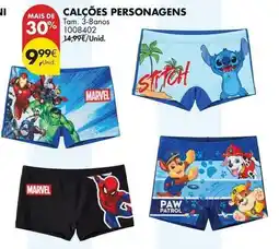 Pingo Doce Marvel - calçoes personagens promoção