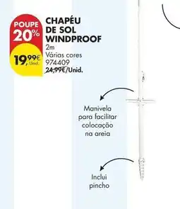 Pingo Doce Sol - chapeu de windproof promoção
