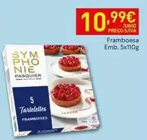 Recheio Pasquier - framboesa emb. 5x110g promoção