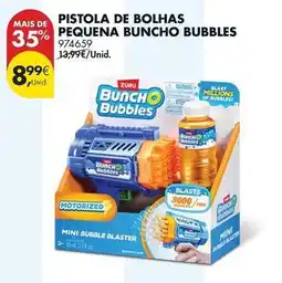 Pingo Doce Zuru - pistola de bolhas pequena buncho promoção