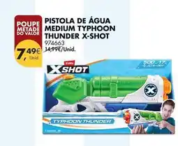 Pingo Doce Valor - pistola de água medium typhoon thunder x-shot promoção