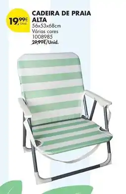 Pingo Doce Cadeira de praia alta promoção