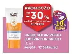 Eucerin - creme solar rosto sun spf50+