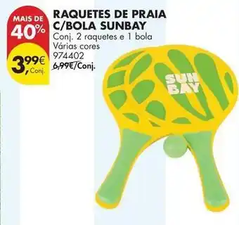 Sun - raquetes de praia c/bola