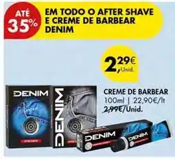 Pingo Doce Denim - creme de barbear promoção