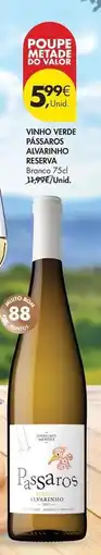 Pingo Doce Valor - vino verde passato riserva promoção