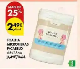 Pingo Doce Toalha microfibras p/cabelo promoção