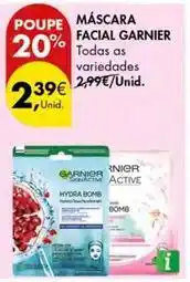Pingo Doce Garnier - máscara facial promoção