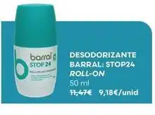 Auchan Barral - desodorizante stop24 roll-on promoção