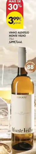 Pingo Doce Monte velho - vinho alentedo promoção