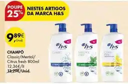 Pingo Doce Classic - classic/mentol/citrus fresh promoção