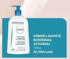 Auchan Bioderma - creme lavante: atoderm promoção