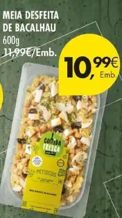 Pingo Doce Meia desfeita de bacalhau promoção