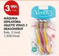 Pingo Doce Gillette - máquina depilatoria venus 3 promoção