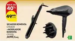 Pingo Doce Rowenta - secador cv6430 + modelador + cf3221 promoção