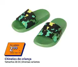 Action Chinelos de criança promoção