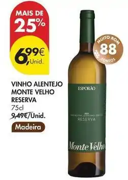 Pingo Doce Monte velho - vinho alentejo promoção