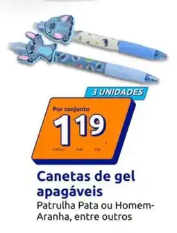 Action Canetas de gel apagaveis promoção