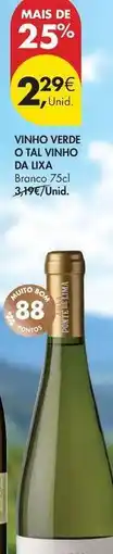 Pingo Doce O tal vinho da lixa - vinho verde o ta vino promoção