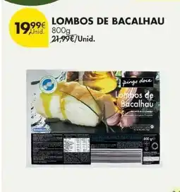 Pingo Doce Pingo doce - lombos de bacalhau promoção