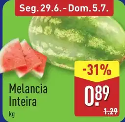 ALDI Melancia Inteira promoção