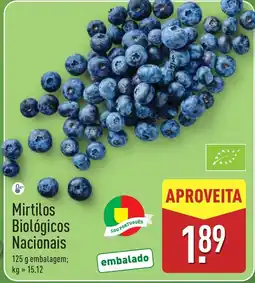 ALDI Mirtilos Biológicos Nacionais promoção