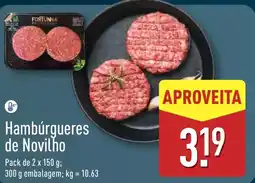 ALDI Hambúrgueres de Novilho promoção