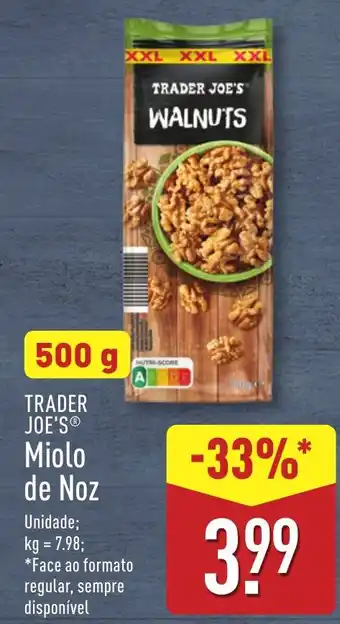 ALDI TRADER JOE'S Miolo de Noz promoção