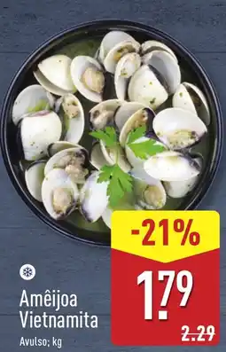 ALDI Amêijoa Vietnamita promoção